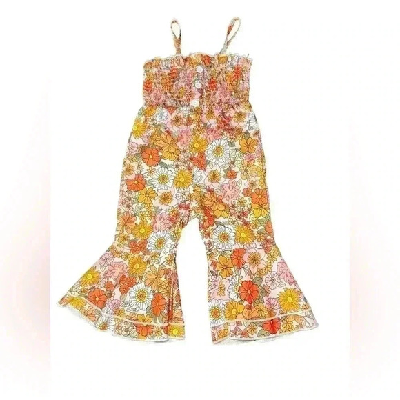 Toddler Floral Jumpsuit 9-12 months - Picture 4 of 6